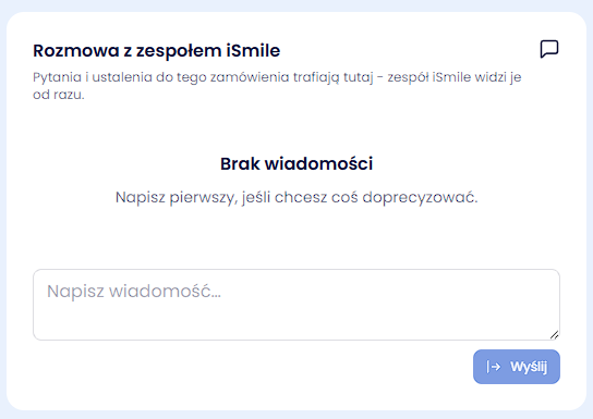 Wątek komunikacji przy zamówieniu